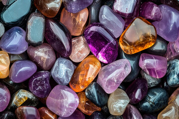 Sparkling and shimmering precious stones representing the magic within them