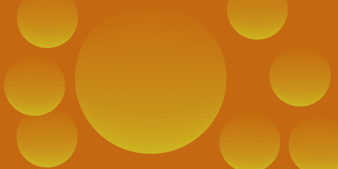Abstract orange background with circles. Vector illustration