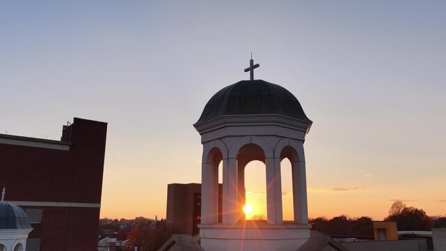 Church at sunset