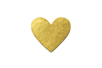 Obraz premium Golden heart symbol representing love and romance