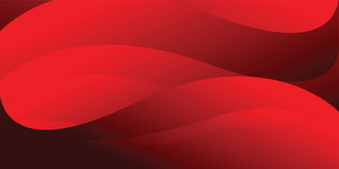 Bold Red Abstract Wave Background for Corporate Media and Business Design