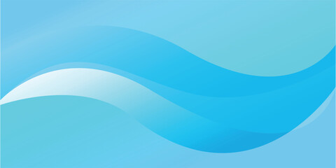 Modern Cyan Abstract Wave Background for SaaS and IT Business Design