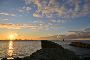 羽豆岬から見る日の出の風景