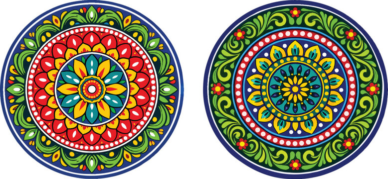 Colorful Truck Art Mandala- Pakistani Indian Truck Art