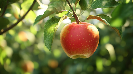 apple fruit food hanging on the tree 
