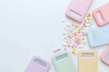 Pastel Smart Scales Cluster with Fitness Accessories