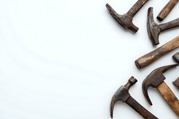 Aged Hammers: Rust, Texture, and Extreme Negative Space