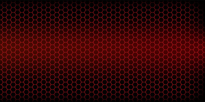 abstract hexagon dark red background