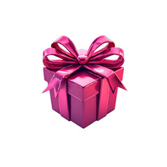 pink gift box with bow