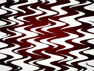 A red and white striped pattern with a lot of white waves
