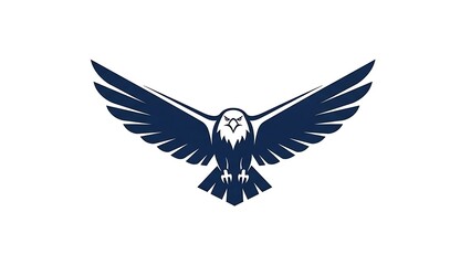 Obraz premium Eagle Logo Design Flying High Illustration.