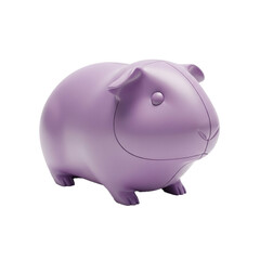 A charming adorable and vibrant purple guinea pig statue perfect for decor.