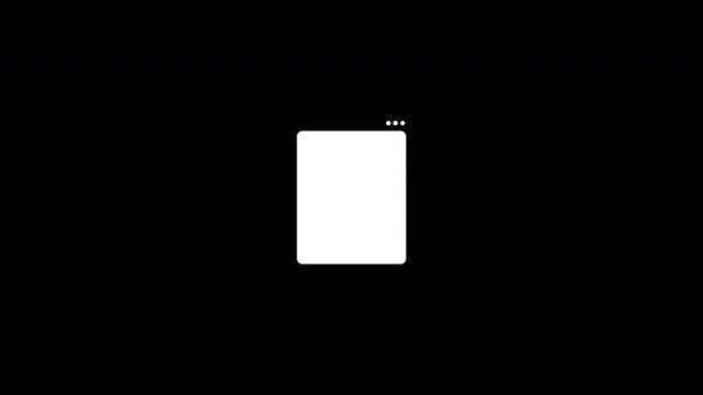 Clicking the 3-Dot Ellipsis Menu to Open White Dialog Box Window Overlay with an Alpha Channel.