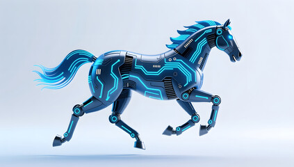 A cyber mechanical horse racing through the future