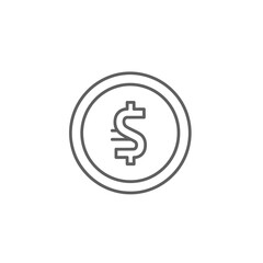 Close-up of Digital Dollar Sign on Financial Technology Icon for Investment and Currency Themes