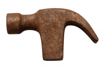 Rusty claw hammer vintage metal construction hand tool