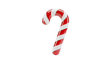 Red and White Striped Candy Cane