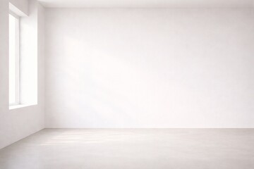 minimal white interior wall with soft window light and subtle shadowswhite wall,