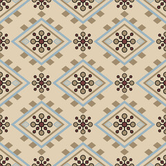 Seamless floral pattern collection featuring abstract botanical flowers and organic flowing shapes. Decorative repeating design with a modern vintage color palette, suitable for textile, fabric