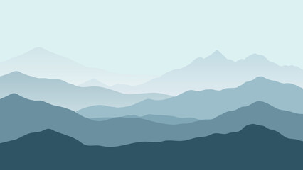 Obraz premium Serene mountain range