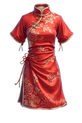 red dress isolated on white