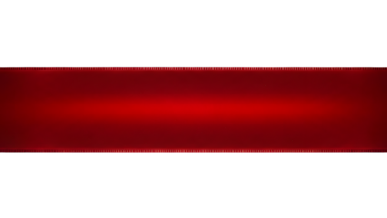 A wide stripe of lustrous deep red ribbon against a solid black background with a subtle gradient of light across its surface