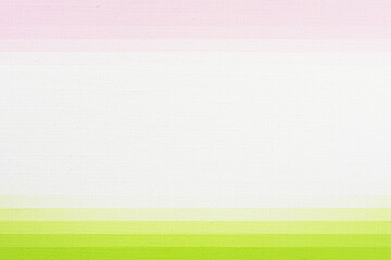 絵画用キャンバスと、ピンクと緑のモザイク