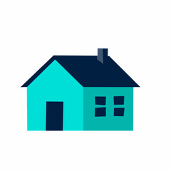 Obraz premium Eco Home in Flat Style for Sustainable Living Concept