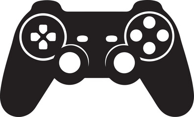 Gaming Controller Silhouette Vector Illustration,Video Game Controller Silhouette Vector © Abu