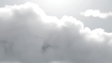 Soft, ethereal white clouds drift across a bright, serene sky, creating a peaceful and dreamy backdrop for various design projects and digital art