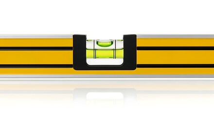 Spirit Level Tool Showing Accurate Horizontal Alignment