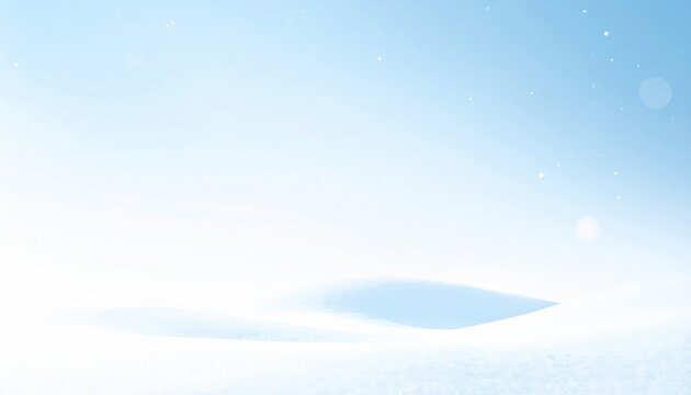 Fondo Minimalista de Invierno con Degradado Azul y Espacio para Texto, Generated image