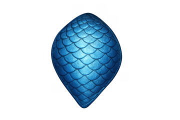 Blue dragon egg showing scale texture