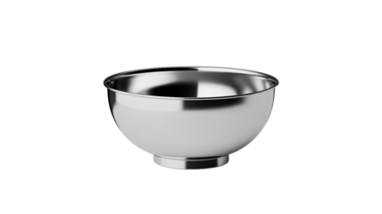 Stainless Steel Bowl Modern Minimalist Silver Reflective Metallic Kitchenware for Cooking