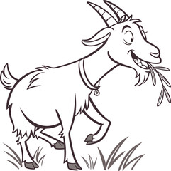 Fototapeta premium Goat Illustration 
