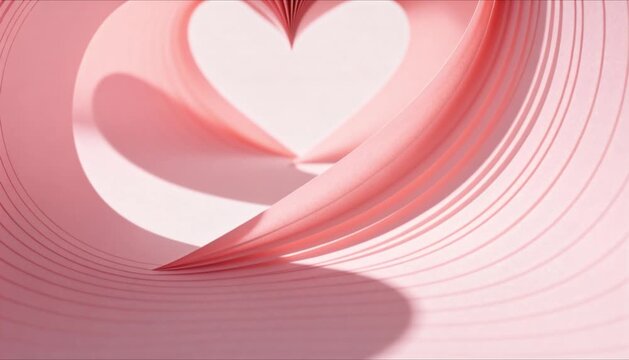 abstract blush background with curved shadow lines suggesting heart geometry perfect for valentine's day