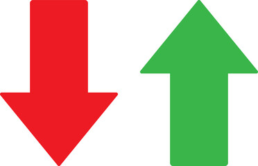 Arrows pointing up and down