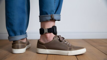 Smart Ankle Wearable Tracker For Home Monitoring And Safety Technology