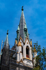 Cathedral Basilica of St. John the Baptist, Savannah: steeple restoration.
