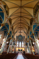Savannah's Cathedral of St. John the Baptist: grand, vaulted church interior.