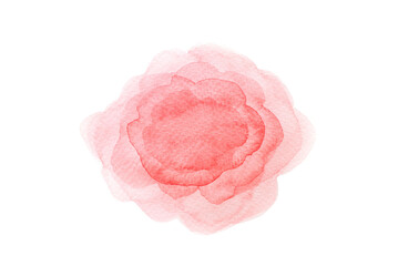 a red ink isolated on white