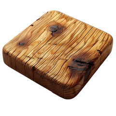 Water resistant bamboo plywood sample texture close up isolated on transparent background