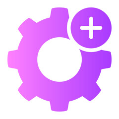 Obraz premium add gradient icon