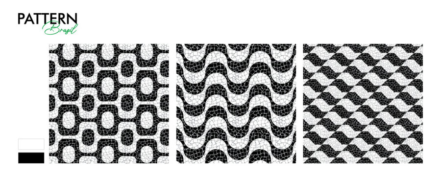 Mosaic Sidewalk Patterns &ndash; Copacabana, Ipanema and S&atilde;o Paulo