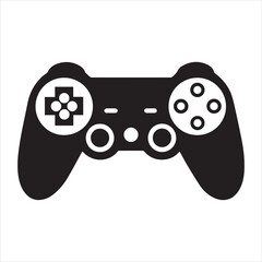 game controller silhouette vector illustration black © Sonda