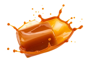 Caramel Splash Explosion Frozen in Time.