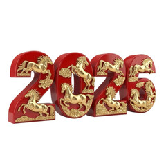 Golden Horse Year 2026 Chinese New Year Decoration.