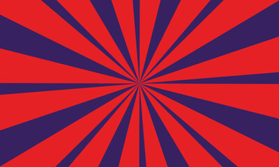 Fototapeta premium Abstract spiral dPop art red burst background. Sunbeam comic book radial lines superhero action explosion lightning blast backdrop with halftone dotsotted urgency line data cycle red background 