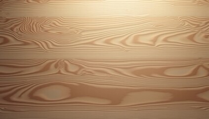 Closeup of light beigebrown wood grain with distinct wavy and straight patterns subtly highlighted for a smooth polished look
