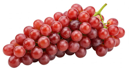 Fototapeta premium Luscious Red Grapes: A vibrant cluster of ripe red grapes, bursting with freshness and flavor, inviting the viewer to savor the delicious essence of nature's bounty.